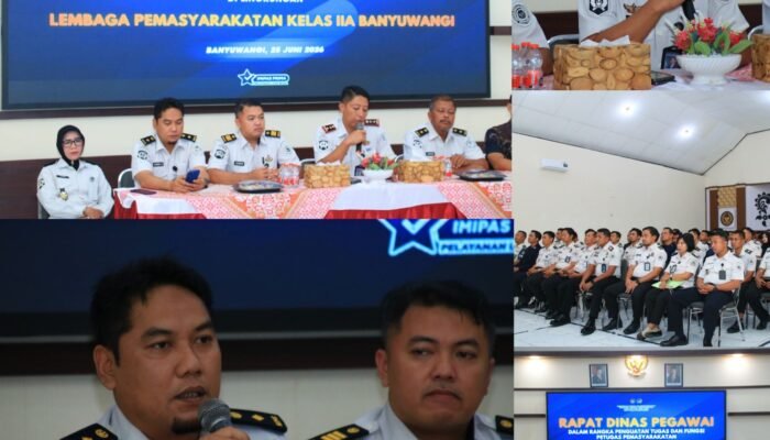 Tegakkan Aturan Tanpa Kompromi, Kalapas Banyuwangi Beri Arahan kepada Pegawai Demi Stabilitas Keamanan Lapas