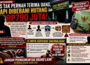 ES Pertanyakan Dasar Hukum Tagihan Pinjaman, Minta Sertifikat Dikembalikan Jika Tak Pernah Terima Uang