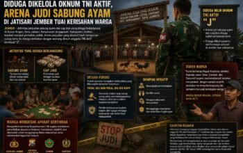 Arena Judi Sabung Ayam dan Cap Jikie di Jenggawah Diduga Milik Oknum TNI Aktif, Penegakan Hukum Dipertanyakan