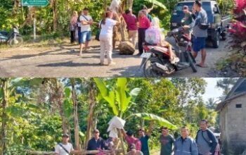 Jalan Rusak Tak Kunjung Diperbaiki, Kesabaran Warga Desa Bayu Habis: Ruas Jalan Ditutup, Pemkab dan Perusahaan Didesak Bertindak