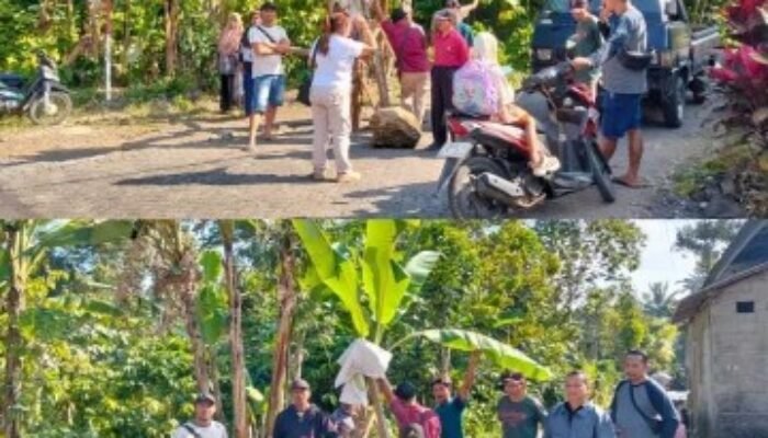 Jalan Rusak Tak Kunjung Diperbaiki, Kesabaran Warga Desa Bayu Habis: Ruas Jalan Ditutup, Pemkab dan Perusahaan Didesak Bertindak