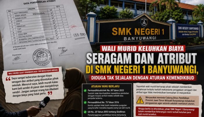 Wali Murid Keluhkan Biaya Seragam dan Atribut di SMK Negeri 1 Banyuwangi, Diduga Tak Sejalan dengan Aturan Kemendikbud.