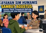 Pelayanan SIM Humanis Sambut Agustus, Satpas Tegal Utamakan Senyum, Kepedulian, dan Profesionalisme