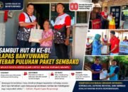 Sambut HUT RI ke-81, Lapas Banyuwangi Tebar Puluhan Paket Sembako