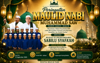 Maulid Nabi Muhammad SAW di Lingkungan Karangbendo Berlangsung Meriah, Warga Bersatu dalam Kebersamaan dan Sholawat