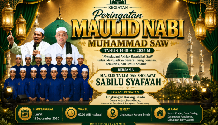 Maulid Nabi Muhammad SAW di Lingkungan Karangbendo Berlangsung Meriah, Warga Bersatu dalam Kebersamaan dan Sholawat