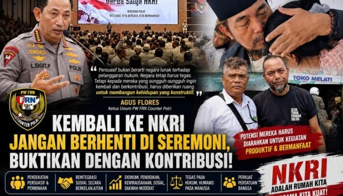 Agus Flores : Kembali ke NKRI Jangan Berhenti di Seremoni, Buktikan dengan Kontribusi!!!