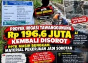 Proyek Irigasi Tawanggunung Rp 196,6 Juta Kembali Disorot, Pekerja Diduga Minim K3 dan Pencampuran Material Dilakukan Manual — PPTK Masih Bungkam