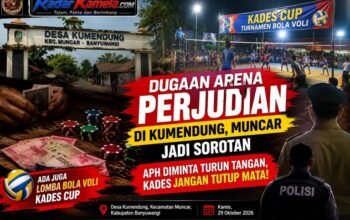 Dugaan Arena Perjudian di Kumendung Muncar Jadi Sorotan : APH Diminta Turun Tangan, Kades Kumendung JANGAN TUTUP MATA!!