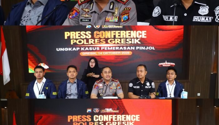 Sindikat Pemerasan Digital Dibongkar Polres Gresik Terduga Pelaku Ditangkap di Lampung,  AG Masuk DPO